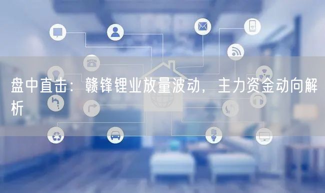 盘中直击：赣锋锂业放量波动，主力资金动向解析