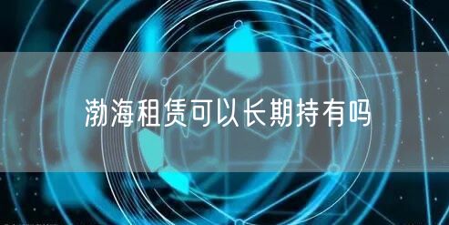 渤海租赁可以长期持有吗